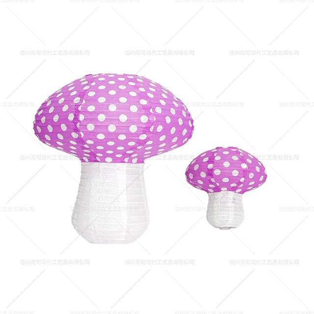 3D Mushroom Paper Lantern