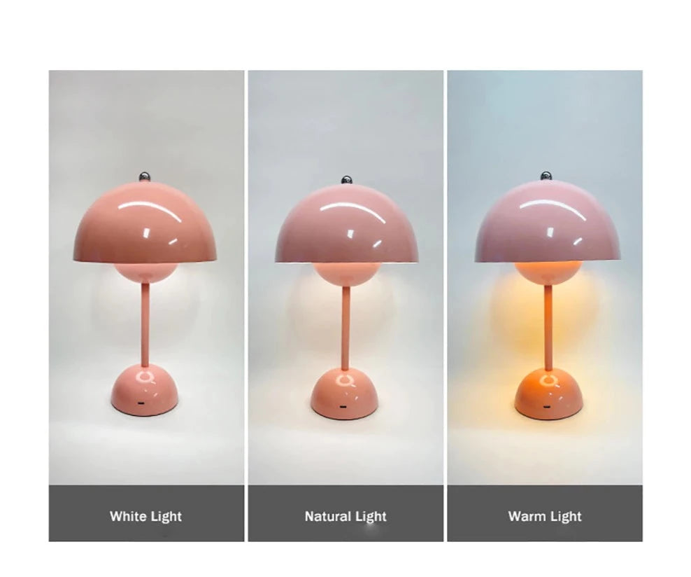 Rechargeable Mushroom Table Lamp